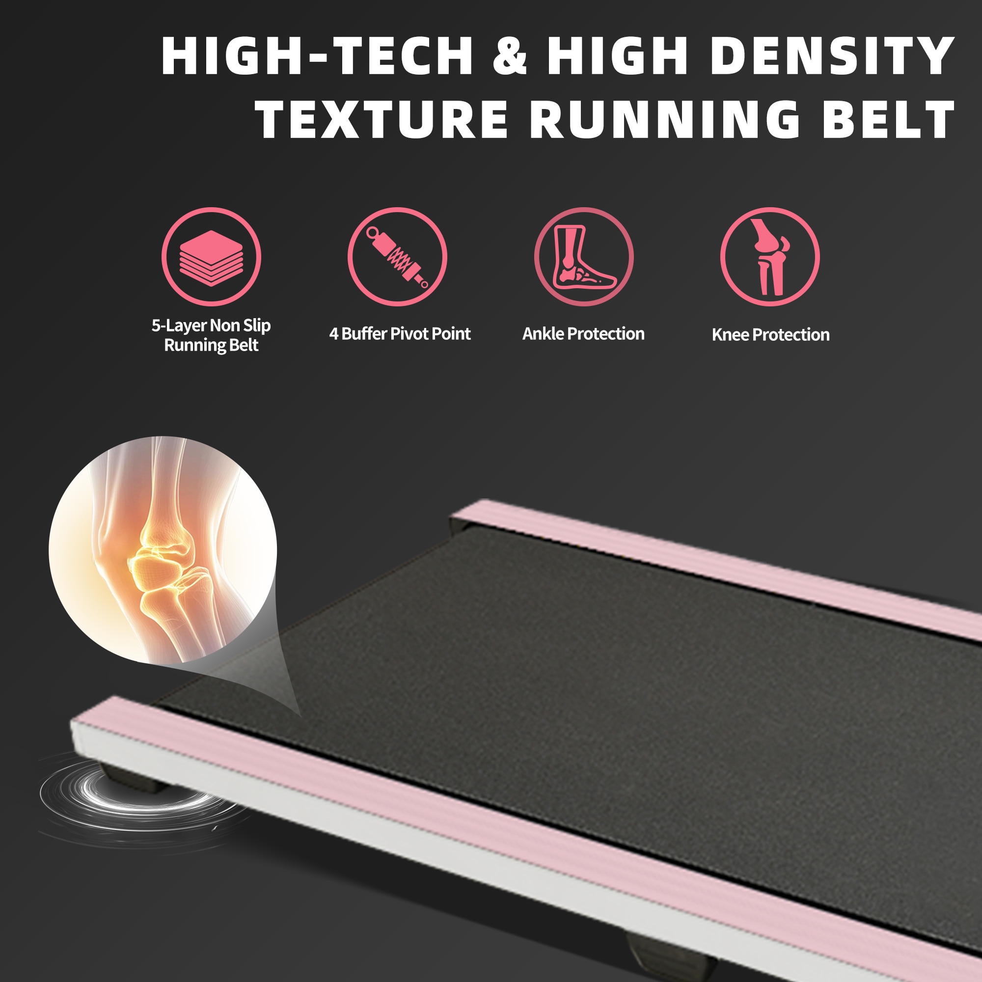 Walking Pad Under Desk Treadmill,Portable Small Treadmills For Home And Office,Super Quiet Motorized Walking Jogging Running Machine With Remote Control_voghion.com